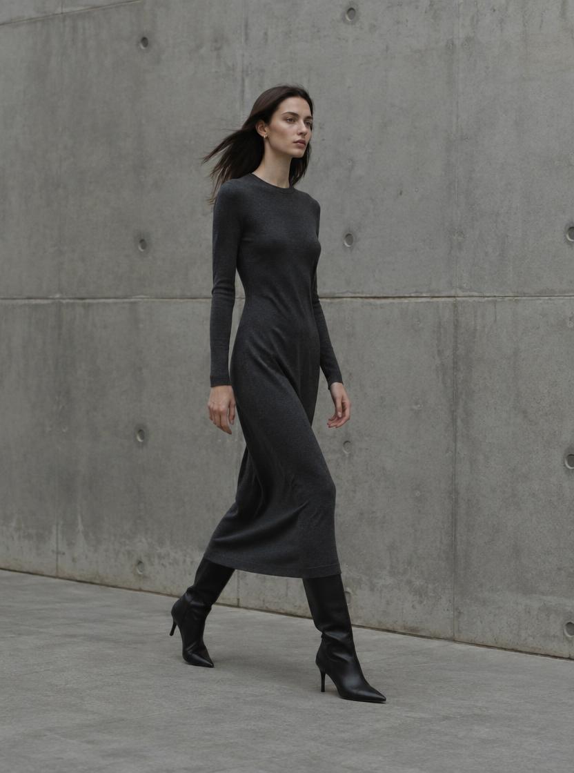 Ava Knit Midi Dress